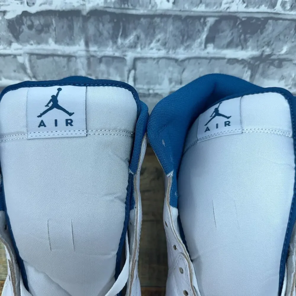 Nike Air Jordan 1 Retro Mid SE White Industrial Blue Sail FN5215-141 Mens 10.5